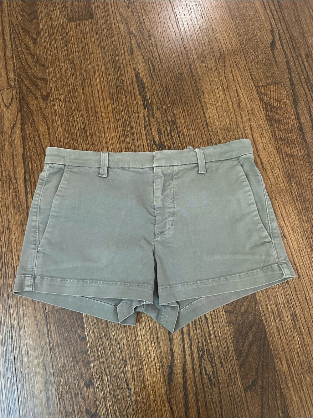 J Brand 100% Cotton Grey High-Waist Tailored Shorts